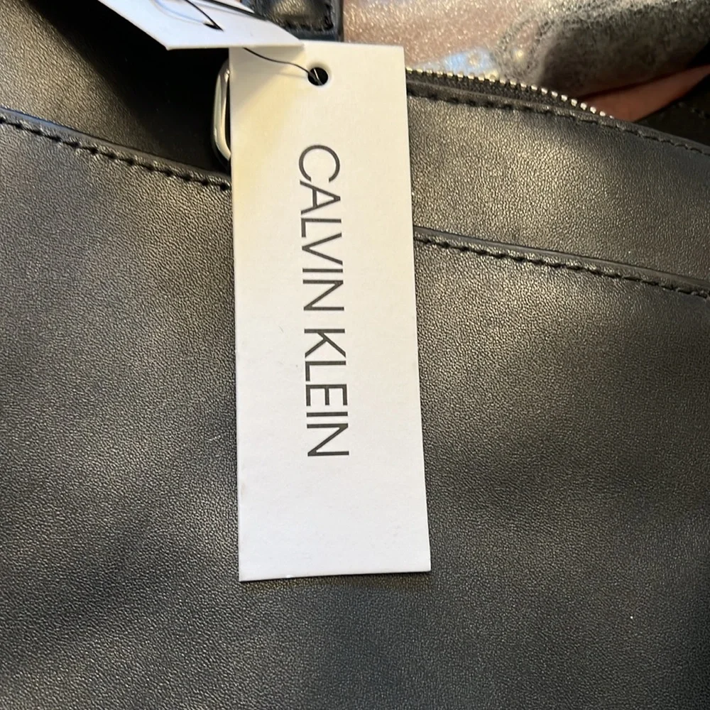 Calvin Klein Genuine Leather Laptop Bag NWT Fits 13